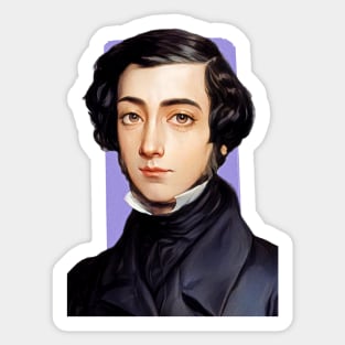 French Philosopher Alexis de Tocqueville illustration Sticker